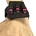 Tourbon Leather Rifle Cartridge Holder Ammo Wrist Band 3 Round