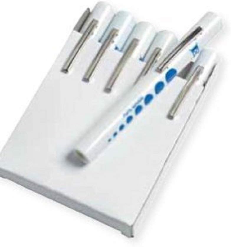 Pen Torch (White) with Pupil Gauge Pack of 6 by ValueMed Specialists in Diagnostic Healthcare