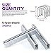 Swpeet 3000Pcs Premium Quality Officemate Standard 3 Sizes Staples, Including T-Type & U-Type & Door-Type Staples Perfect for Most Standard Stapler Guns