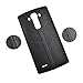 Dogxiong Black Genuine Leather Back Rear Housing Battery Door Cover Case Replacement for for LG G4 H815 H811 H810 VS986 VS999 US991 F500 LS991
