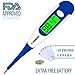 10 Second Fast Reading Thermometer for Adults, Baby, Digital Oral & Rectal Thermometer for Fever, Backlight Display Medical Thermometer, Memory Recall, C/F Switchable, Rectum Armpit Reading