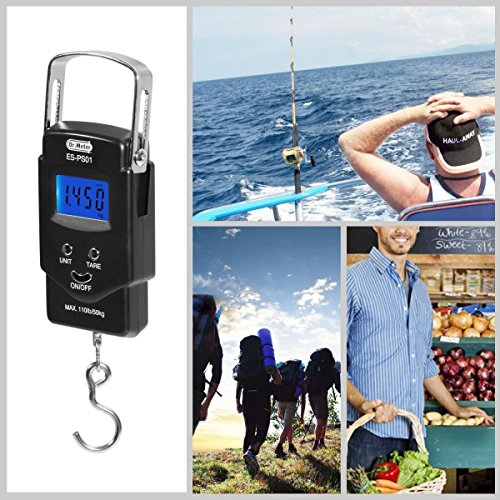 Drmeter-Backlit-LCD-Display-PS01-110lb50kg-Electronic-Balance-Digital-Fishing-Postal-Hanging-Hook-Scale-with-Measuring-Tape-2-AAA-Batteries-Included