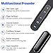 ESYWEN Wireless Presenter Remote RF 2.4GHz Presentation Dual Modes with Bluetooth Remote Control PowerPoint Clicker Presenter for Mac/PC/iPad