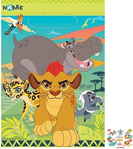 Lion Guard Loot Favor Bags Set of 8 Lion King Birthday Party Supplies