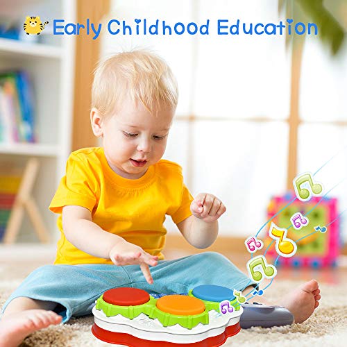 Infant Baby Toys 6 To 12 Months, Musical Keyboard Piano Learning Educational Toys for 1-3 Year Old Baby Toddlers Christmas Xmas Gifts for Boys Girls Age 1-3 Stocking Stuffers for Baby Colorful DMGQ1 - Thumbnail 3