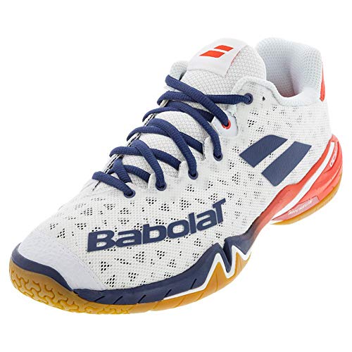 Babolat Men's Shadow Tour Tennis Shoes, White/Estate Blue (US Size