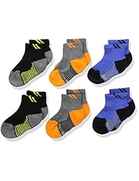 Stride Rite Little Boys 'Athletic made2play Calcetines de moda, No Show y cuarto de 6 paquetes