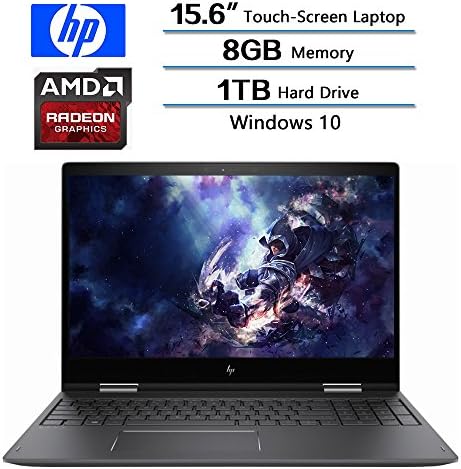 2018 Newest HP Flagship Envy x360 2-in-1 Laptop, 15.6 FHD Touchscreen Display, AMD FX-9800P Procressor, 8GB DDRR4 SDRAM, 1TB Hard Drive, AMD Radeon R7, Windows 10