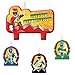 Amscan Power Rangers Dino Charge Birthday Party Molded Candle Set (4 Piece), Red/Black/Green/Blue