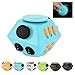 Fidget Cube, Mercu 2nd version 2017 Hand Spinner Fidget EDC Focus Toy Ultra Durable High Speed 1-5 Min Spins (Blue)