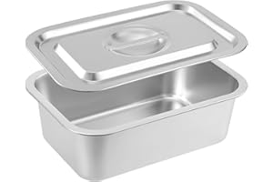 CODOHI 1 PACK 4 Inch Extra Deep Lasagna Baking Pan with Lid, 8.7x12.6Inch 304 Stainless Steel Large Baking Dish Tray for Oven
