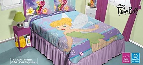 Disney Tinker Bell Comforter Bedspread and Sheet Set (Full)