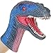 Lebze Dinosaur Hand Puppet Dinosaur Glove, Soft Dino Hand Puppets for Kids Rubber Realistic Velociraptor Head