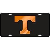Tennessee Volunteers Black Laser Cut License Plate - Orange T