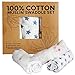 100% Cotton Muslin Swaddle Blankets with Cute Star Designs - Luxurious Soft, Light, Breathable & Versatile- Perfect for Swaddling, Nursing Cover, or Receiving Blanket for Your Newborn Baby- Set of 3