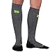 Zensah Standard Tech+ Compression Socks, Heather Grey, Large (Men's 10-12.5, Women's 11.5-14)