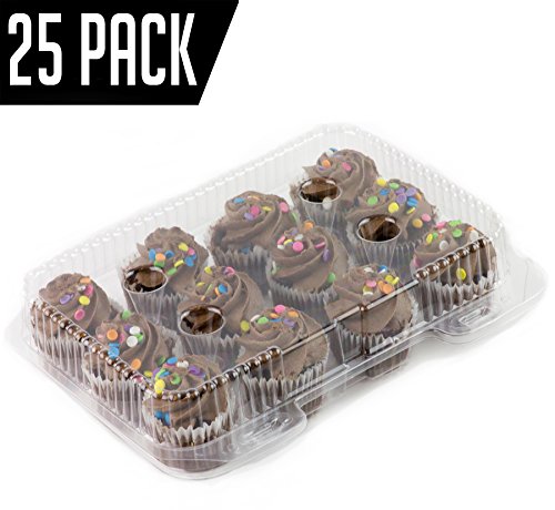 UPC 604296236626, Chefible 12 Mini Cupcake Container, Cupcake Box- Set of 25