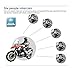 Helmet Wireless Bluetooth Intercom High-Power Headset 6 Riders 1200m Waterproof Interphone 2 Pack