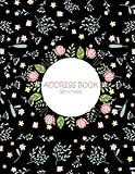 Address Book with Tabs: Black Book, Address Book with Birthdays and Anniversaries, Tabs Book large p by Sky Address Book