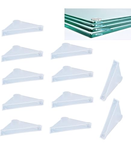 Protectores De Esquina De Vidrio De 4 Mm De Plástico Blanco X 4 A 500