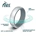 COOLOO 10 Pack Silicone Wedding Ring for Women, Premium Wedding Bands Thin and Stackable Durable Comfortable Rubber Rings, Black White Pink Silver