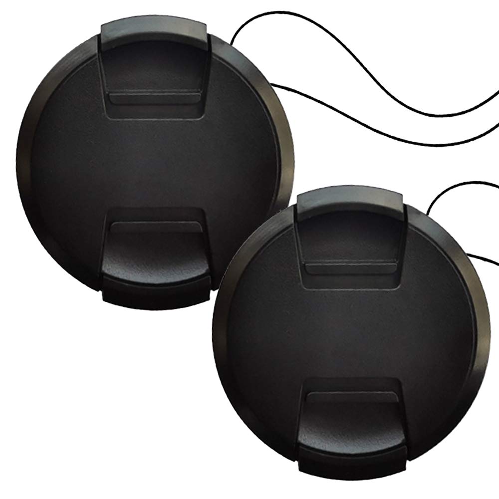 55mm Snap-On Lens Cap for Sony E f/3.5-5.6 18-135 OSS Lens for Sony Alpha a6600 a6400, Fire-Rock Lens Cover for Sony FE 28-70mm f/3.5-5.6 OSS Lens for Sony Alpha a7R Ⅲ Ⅳ-2Packs