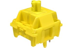 MELETRIX WS Arowana Gold Mechanical Keyboard Switches, 35Pcs HMX Linear Switches Pre Lubed 5 Pins 45gf Key Switch for Mechanical Gaming Keyboard (Gold)