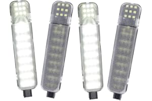 TXRXIZ LED Door Interior Panel Courtesy Lights Door Warning Lamp Compatible with Chevy Sierra GMC Yukon Silverado C/K 1500 2500 3500 Yukon Tahoe Suburban Hum-mer H2 Avalanche Tahoe Escalade 4Pcs White
