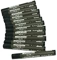 Dixon Lumber Crayon, Permanent, Carbon Black, 12-Count (49400) Size: BLACK Model: 49400 Office Product
