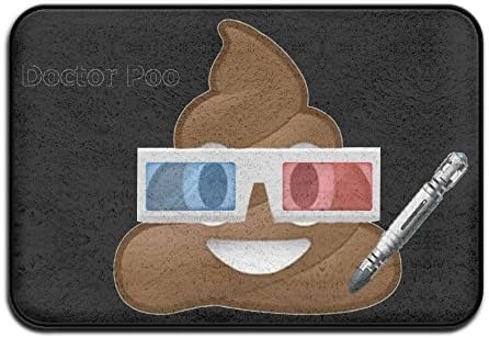 DDDHN Doctor Poo Doormat Entrance Mat Floor Mat Rug Indoor/Outdoor/Front Door/Bathroom Mats Rubber Non Slip