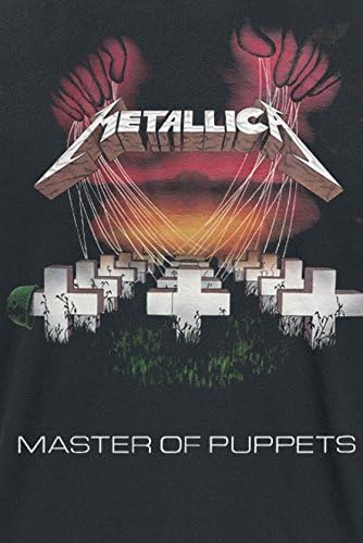 Metallica Men's Master of Puppets European Tour '86_Men_Bl_Ts: L Regular Fit Crew Neck Short Sleeve T, Shirt - Image 4