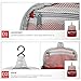 MOUNTAINTOP Toiletry Bag for Camping Travel Men Women Water-resistant with Hanging Hook, 7.1 x 2.4 x 9.3-Inch