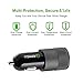 Car Charger, Quick Charger 2.0 Adapter, iClever-F 4.8A 30W 2-Port USB Car Charger for Apple Iphone 6s/6sP/6/6P/5s/5c/5, Ipad, Ipod, Samsung Galaxy S7/S6Edge, and More (4.8A Black)