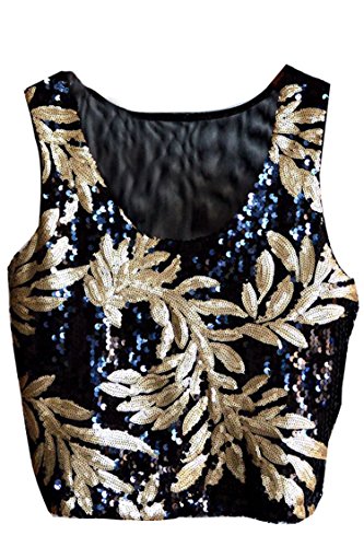 Pink Wind Sexy Sequins Sparkly Sleeveless Vest Tank Tops Shirts