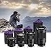 Powerextra 4-in-1 DSLR Camera Lens Case Set (S, M, L, XL) with Thick Protective Neoprene, Soft Plush, Compatible with CA, Sony, Nikon, Olympus, etc.