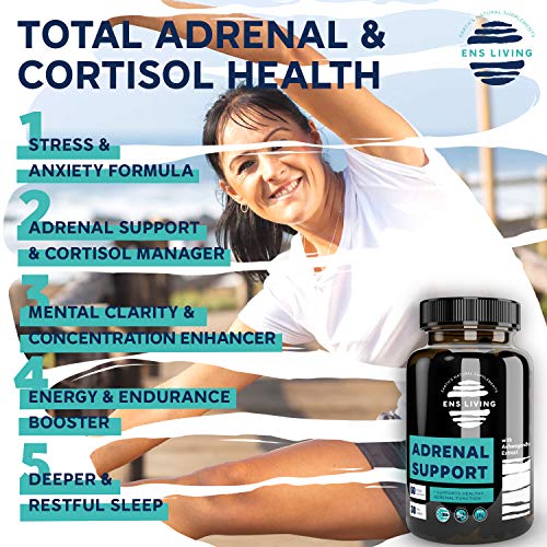 Adrenal Support Cortisol Manager for Natural Energy, Focus, Brain Fog