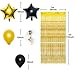 Gold 2019 Balloons Decorations with 10ft Metallic Gold Foil Fringe Curtain Bundle – Large, Pack of 45, Graduation Party Supplies, Large Size, Gold, Black, White, Latex Balloons, Star Balloons, Confetti Balloons, Best for Graduation, New Year Eve Party Supplies, New Year Decorations