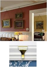 Merriway BH04788 10 Pcs EB Brass Plated Picture Rail Hooks Pack of 10 view 2