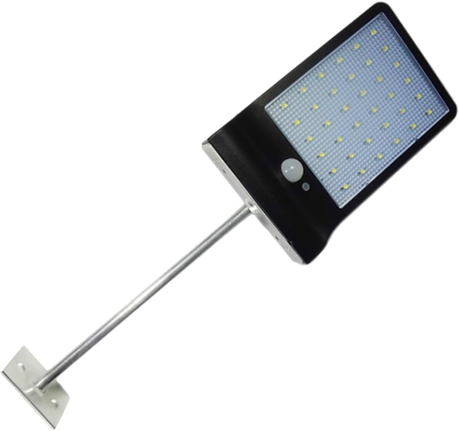 Newest 36LEDs Solar Gutter Lights Wall Sconces with Mounting Pole