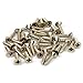 HOVEOX 20 Pcs Double Prong Robe Hook Retro Towel Cloth Hanger Wall Hat Jewelry Hooks Rustproof Rustic Hooks Heavy Duty Hardware Decorative Utility Hooks & 40 Pcs Screws & a Free Screwdriver, Silver