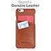 KAVAJ iPhone 6S/6 Case Cover Leather Tokyo Cognac Brown - Genuine Leather Back Cover with Business Card Holder. Slim Fit Back Cover As Premium Accessory for Original Apple iPhone Doubles As A Wallet