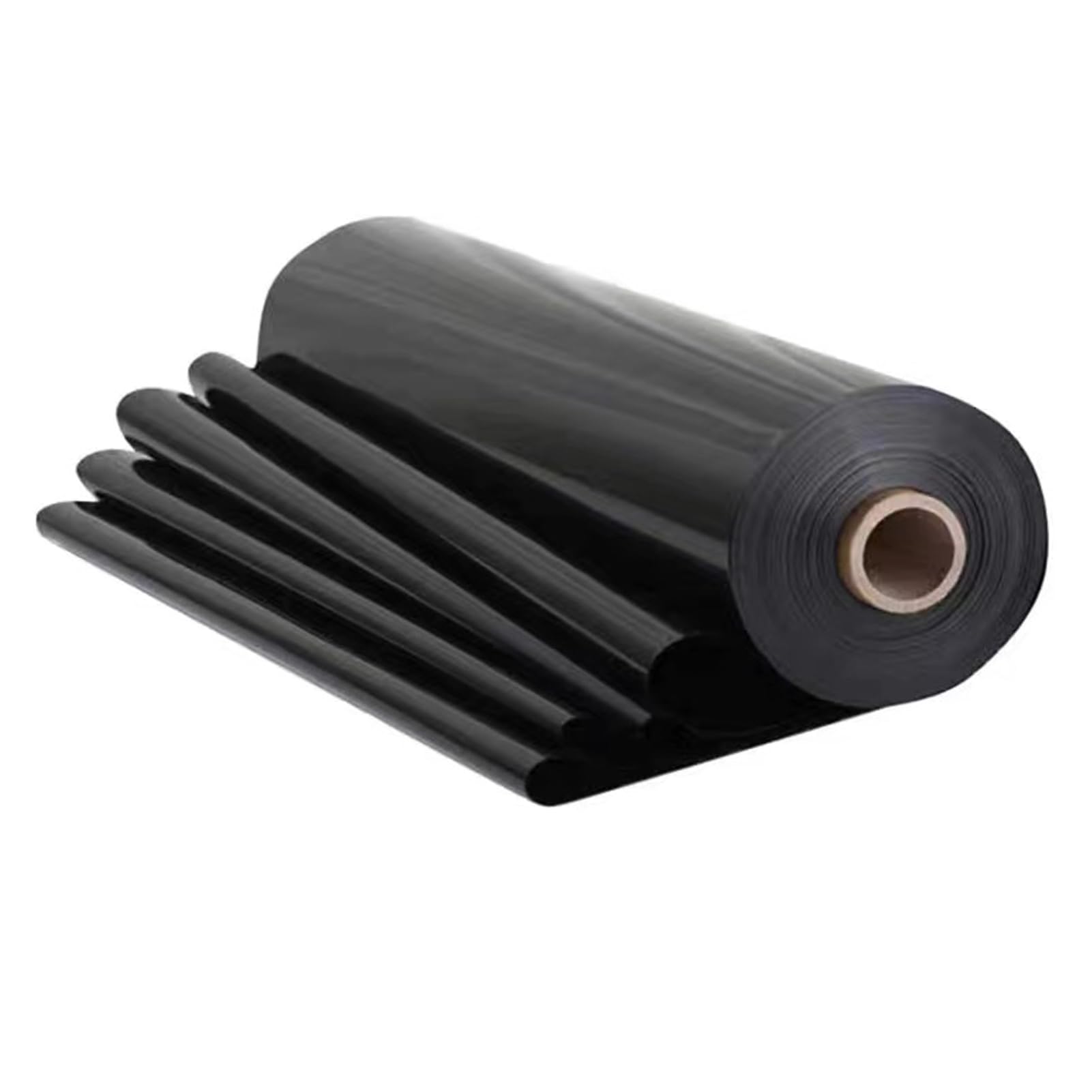 2M X 4M Black Heavy Duty Polythene Plastic Sheeting, 700g Thickened Garden Grow Polythene Cover Sheets for Gardening Insulation and Building Rubble Protection