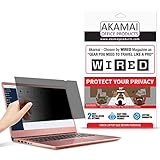 14" Akamai Computer Privacy Screen (16:9) - Black Security Shield - Laptop Monitor Protector - UV and Blue Light Filter
