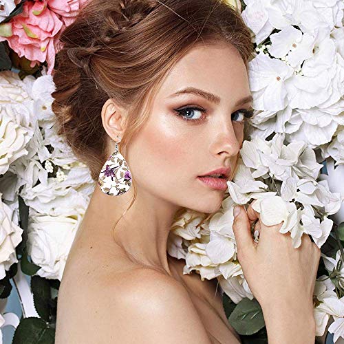 3 Leather+Earrings+Lightweight+Teardrop+Handmade