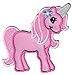 PatchMommy Unicorn Patch, Iron On/Sew On - Appliques for Kids Children (Pink)