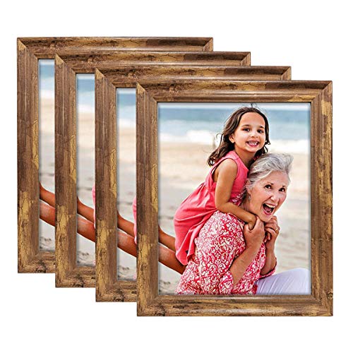 Farmhouse Rustic Brown Wood Pattern Photo Frames