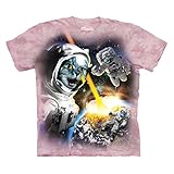 The Mountain Men's Cataclysm - Astronaut Cat T-Shirt Pink L