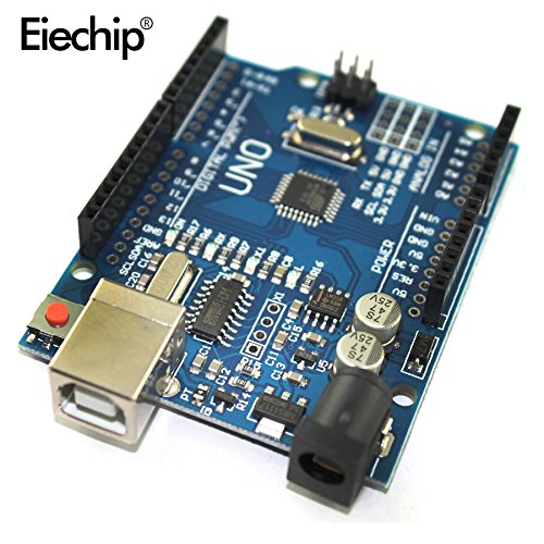 Eiechip UNO R3 ATmega328P CH340 Development Board Compatible Arduino UNO R3 Arduino IDE Develope Kit Microcontroller with Straight Pin Header 2.54mm Pitch Robot Parts