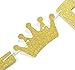 Welcome Prince Gold Glitter Banner-Boy Baby Shower, Birthday, Gender Reveal Banner