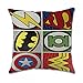Dc Comic Marvel Superhero Pillow Cover (20x20 inch twin side)